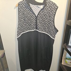 Chico's Golf Sz. Xlarge Black/white Dress